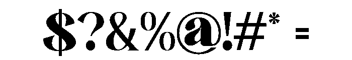 Quowist Display Font OTHER CHARS