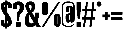 QUICK Regular otf (400) Font OTHER CHARS