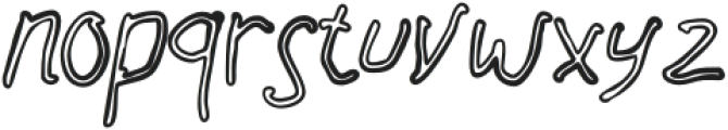 QUICKSquicklyOutline otf (400) Font LOWERCASE