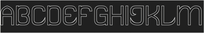 QUIET THINKER-Hollow-Inverse otf (100) Font UPPERCASE