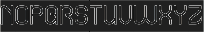 QUIET THINKER-Hollow-Inverse otf (100) Font UPPERCASE
