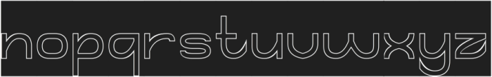 QUIET THINKER-Hollow-Inverse otf (100) Font LOWERCASE