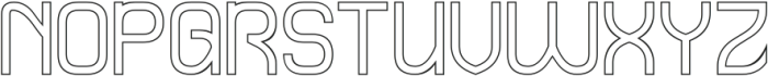 QUIET THINKER-Hollow otf (100) Font UPPERCASE