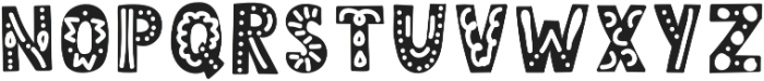 QUIRKY DECORATIVE otf (400) Font UPPERCASE