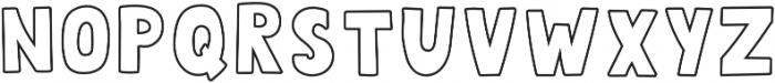 QUIRKY OUTLINE otf (400) Font UPPERCASE