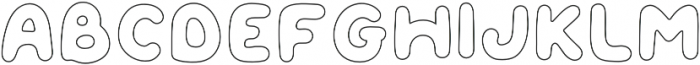 QUIRKY SPRING Outline otf (400) Font UPPERCASE