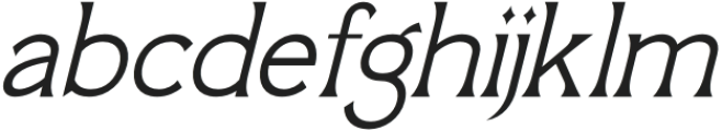 QUMORU GENOCHI Italic otf (400) Font LOWERCASE