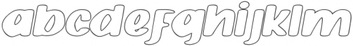 Quacker Slate Italic Rough Outline otf (400) Font LOWERCASE