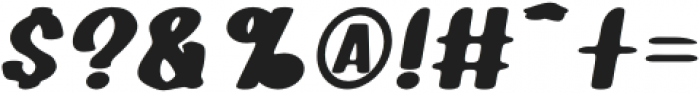 Quacker Slate Italic Rough otf (400) Font OTHER CHARS