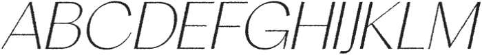 Quackey Rough Italic otf (400) Font UPPERCASE