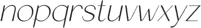 Quackey Rough Italic otf (400) Font LOWERCASE