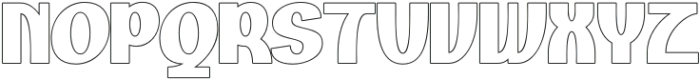 Quadline Outline otf (400) Font UPPERCASE