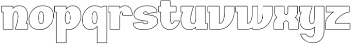 Quadline Outline otf (400) Font LOWERCASE