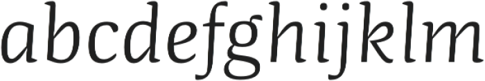 Quador Light-Italic otf (300) Font LOWERCASE