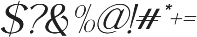 Quadrant Italic otf (400) Font OTHER CHARS