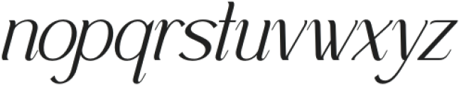Quadrant Italic otf (400) Font LOWERCASE