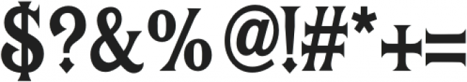 Quadrim Bold Condensed otf (700) Font OTHER CHARS