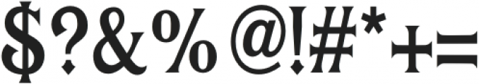 Quadrim Medium Condensed otf (500) Font OTHER CHARS