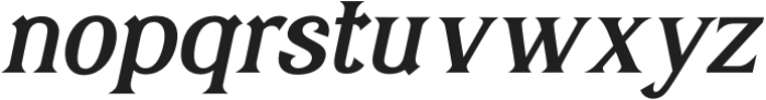 Quadrim Medium Italic otf (500) Font LOWERCASE