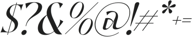 QuaffingTogether-Italic otf (400) Font OTHER CHARS