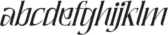 QuaffingTogether-Italic otf (400) Font LOWERCASE