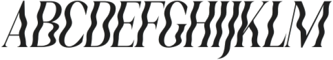 Quagey Italic otf (400) Font UPPERCASE