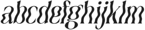Quagey Italic otf (400) Font LOWERCASE
