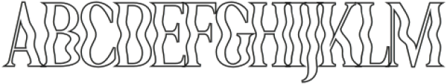 Quagey Outline otf (400) Font UPPERCASE