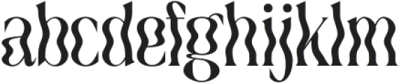 Quagey Regular otf (400) Font LOWERCASE
