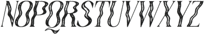 Quagey Stamp Italic otf (400) Font UPPERCASE