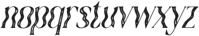 Quagey Stamp Italic otf (400) Font LOWERCASE