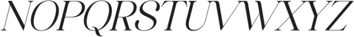 Quahon Italic otf (400) Font UPPERCASE