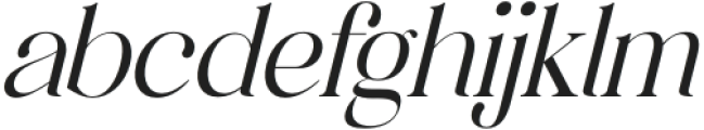 Quahon Italic otf (400) Font LOWERCASE