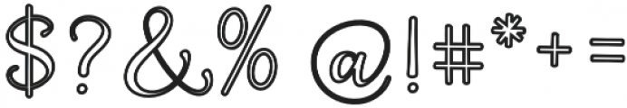Quality Capcay Black Line Regular otf (900) Font OTHER CHARS