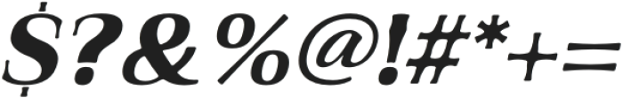 Qualitype Neo Dark Bold Italic otf (700) Font OTHER CHARS