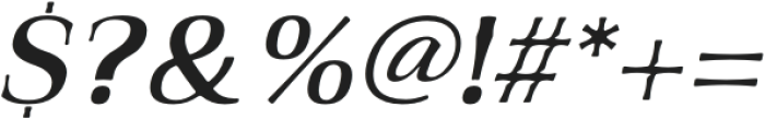 Qualitype Neo Lamp Italic otf (400) Font OTHER CHARS