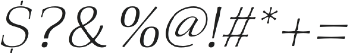 Qualitype Neo Lamp Thin Italic otf (100) Font OTHER CHARS