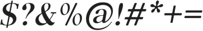 Qualux Italic otf (400) Font OTHER CHARS