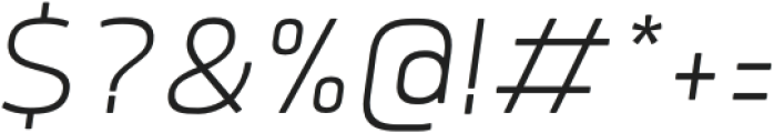 Quan Pro ExtraLight Italic otf (200) Font OTHER CHARS