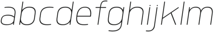 Quan Pro R Thin Italic otf (100) Font LOWERCASE