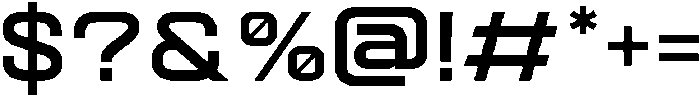 Quantix-Bold otf (700) Font OTHER CHARS