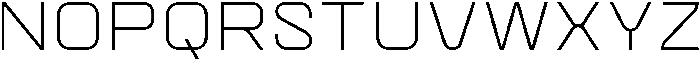 Quantix Light otf (300) Font UPPERCASE