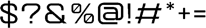 Quantix Medium otf (500) Font OTHER CHARS