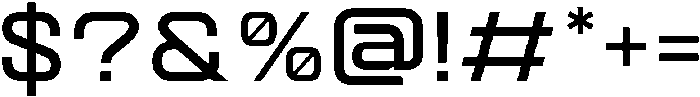 Quantix SemiBold otf (600) Font OTHER CHARS
