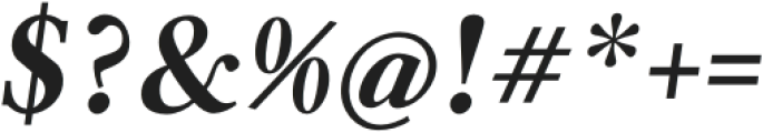 Quanton Bold Italic otf (700) Font OTHER CHARS