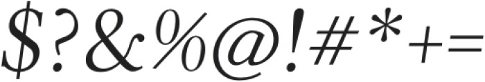 Quanton Thin Italic otf (100) Font OTHER CHARS