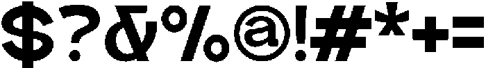 Quantro Sans Bold otf (700) Font OTHER CHARS