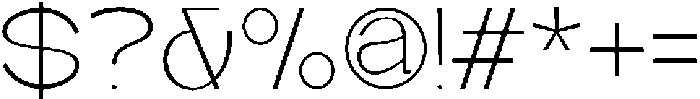 Quantro Sans Extra Light otf (200) Font OTHER CHARS