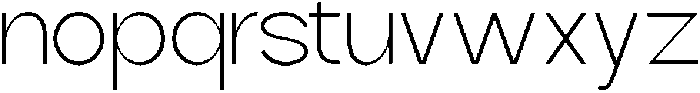 Quantro Sans Extra Light otf (200) Font LOWERCASE