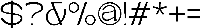 Quantro Sans Light otf (300) Font OTHER CHARS